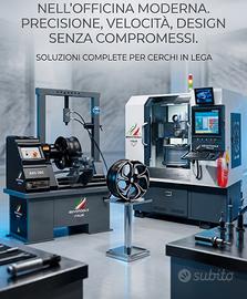Diamantatura cerchi CNC + Raddrizza cerchi Tornio