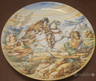 Coppia piatti decorativi 30cm firmati M in Italy