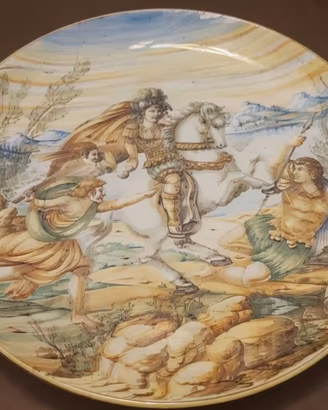 Coppia piatti decorativi 30cm firmati M in Italy