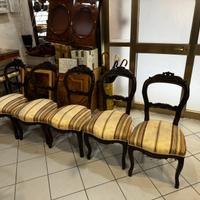 5 sedie antiche