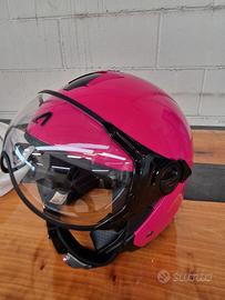 Casco moto Rosa