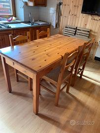 SEDIE LEGNO MASSELLO CON SEDUTA IN PAGLIA