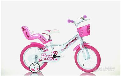 Bici Bambina Roses 12 con rotelle 12" bicicletta