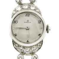 Omega Lady bell'epoque platinum Diamond