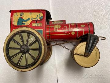 schiacciasassi in latta litografata