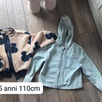 2 giacche bambino 5 anni 110cm