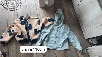 2 giacche bambino 5 anni 110cm