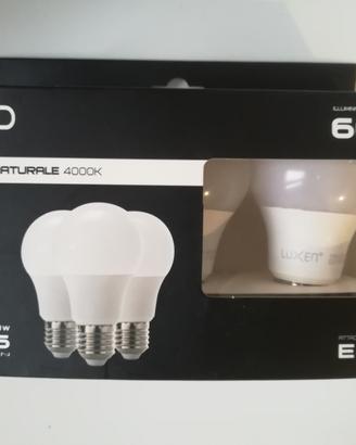 3 Lampadine e27 Led Luxen 60w 806LM 4000K naturale