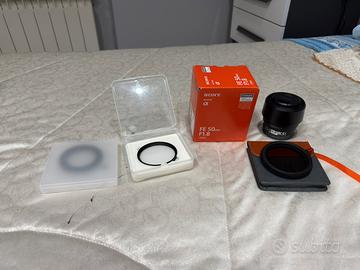 Obiettivo 50mm f1.8 FE sony + filtri