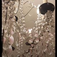 Tiffany..Bohemia cristallo..applique seta ottone..