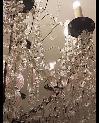Tiffany. Bohemia. Lampade da tavolo. Specchi..