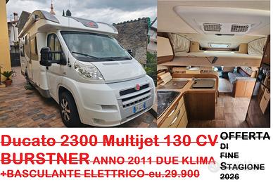 BURSTNER 2.3-2 KLIMA+Letto. Elettr. 2011.eu.29.900