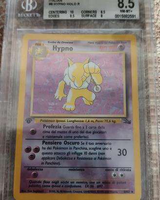 HYPNO holo r 1ST EDITION FOSSIL 1999 BGS 8.5