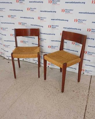 Coppia di Sedie stile Pia di Poul Cadovius