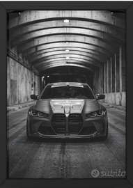 Quadro Poster Automotive -bmw m4 Competition Black