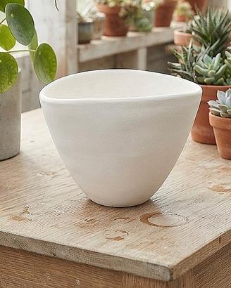 vaso di terracotta design  per piante  h 19cm