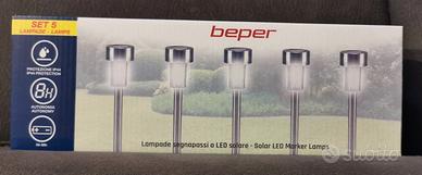 n°5 LAMPADE segna passi A LED SOLARE