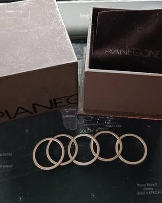 Set 5 Anelli Fedine Pianegonda in Argento 925
