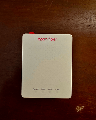 Ont / Onu Open Fiber per fibra FTTH + alimentatore