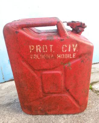 Tanica carburante vintage Protezione Civile  1950