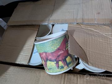 STOCK 24pz Tazze cavallo