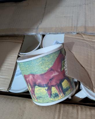 STOCK 24pz Tazze cavallo