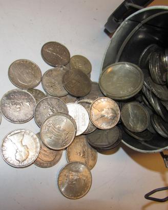100 monete 500 Lire argento Caravelle