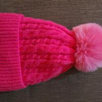caldo cappello trecce donna rosa con pelliccetta 