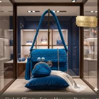 Borsa e Porta Monete all'uncinetto in cordino 