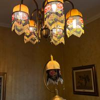 Lampadario vintage liberty / art Déco e abat-jour