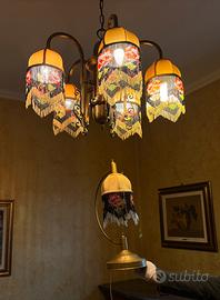 Lampadario vintage liberty / art Déco e abat-jour