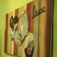 quadro con vespa