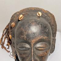 Maschera africana rara antica Chokwe - Angola