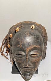 Maschera africana rara antica Chokwe - Angola