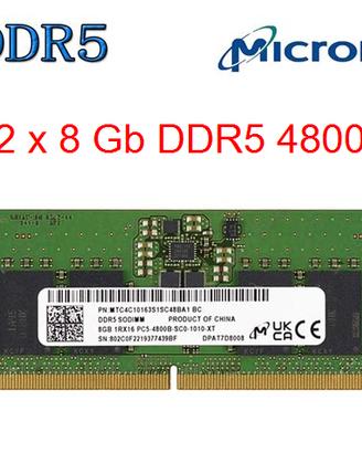 RAM Micron 2 x 8 Gb DDR5 4800 (MTC4C10163S1)