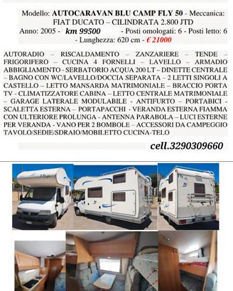 CAMPER MANSARDATO 