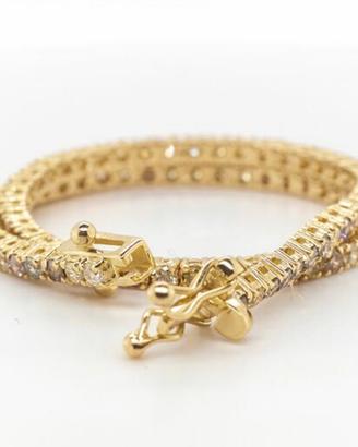 Bracciale in oro e diamanti naturali