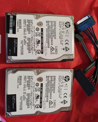 2 hdd sas 300 gb con cavi
