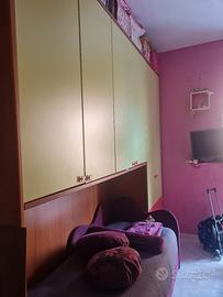 mobile a ponte con letto contenitore 