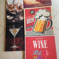 quadri di bar da appendere al muro a 6€ l'uno