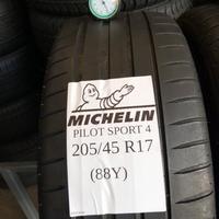 205/45 R17 (88Y)x2 Michelin pilot sport 4 69%