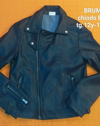 Giacca in pelle bambino marca  "Brums"