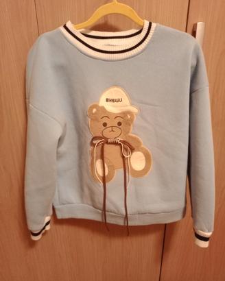 Simpatica felpa con orsetto 
