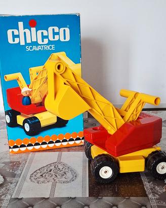 Giocattolo vintage Chicco Scavatrice
