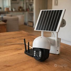 telecamera wifi esterna solare ptz con pannello