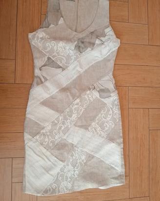 Vestito in lino dona tg. L Made in Italy