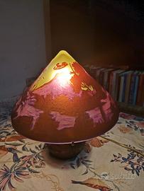lampada in pasta vitrea Galle' Tipe