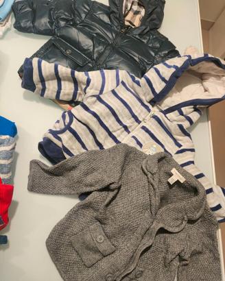 Lotto abbigliamento vestitibambino 9-12 mesi 74cm