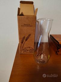 Brocca in vetro Mulino Bianco con scatola Nuova 