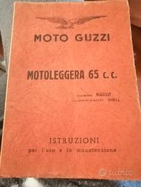 Libretto uso e manutenzione Moto Guzzi 65 cc